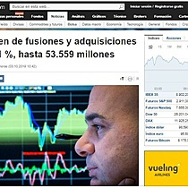 El volumen de fusiones y adquisiciones cae un 21 %, hasta 53.559 millones